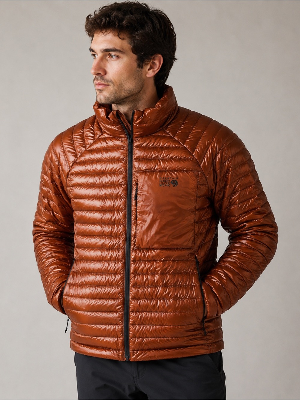 Mountain Hardwear Men's Puffer Jacket in Rust